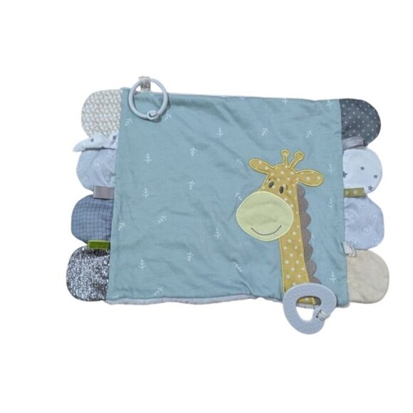 DEMDACO Activity Blankie - Giraffe Momma and me  lovey blanket - Picture 3 of 7